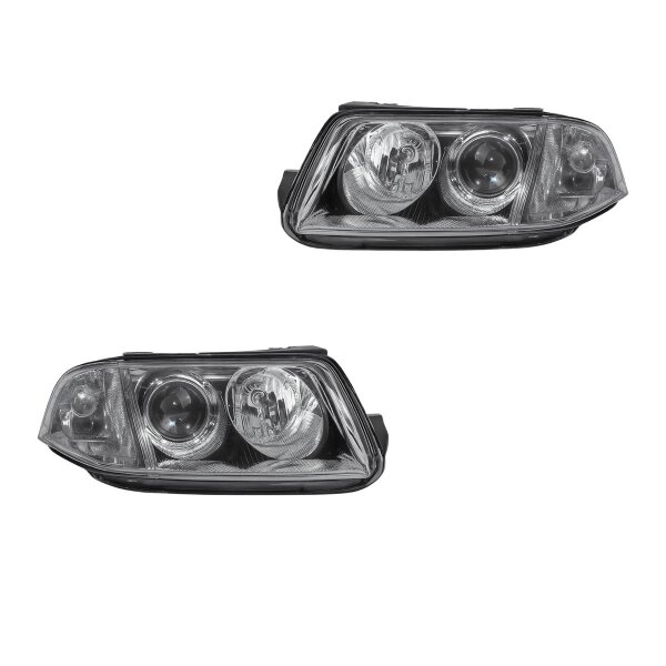 Headlight Set left right W5W halogen VALEO suitable for e.g. VW PASSAT