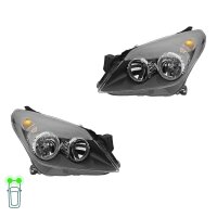 Headlight Set left right W5W halogen VALEO suitable for...