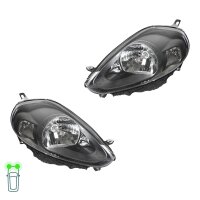 Headlight Set left right W5W halogen VALEO for e.g. FIAT...
