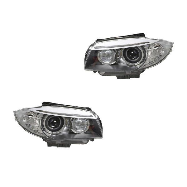 Hauptscheinwerfer-Set links rechts D1 Bi-Xenon elektrisch VALEO für u.a. BMW 1er