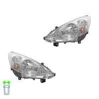 Headlight Set left right W5W Halogen VALEO for e.g....