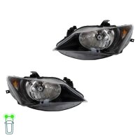 Headlight Set left right W5W halogen VALEO for SEAT IBIZA...