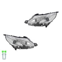 Headlight Set left right H7 halogen electric VALEO for...