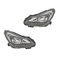 Headlight Set left right H7 electric VALEO suitable for e.g. OPEL CORSA
