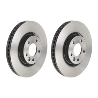 2 brake discs ventilated Ø 333 mm 32.5 mm BREMBO...