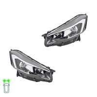 Headlight Set left right H7 halogen VALEO suitable for...