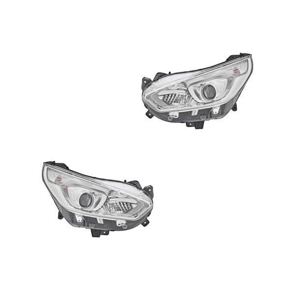 Headlight Set left right W5W Halogen VALEO suitable for e.g. FORD GALAXY