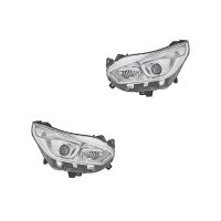 Headlight Set left right W5W Halogen VALEO suitable for...