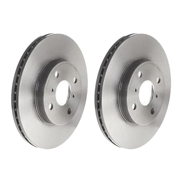 2 brake discs ventilated Ø 255 mm 20 mm BREMBO for TOYOTA YARIS and others