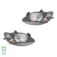 Headlight Set left right W5W halogen VALEO for SEAT IBIZA...
