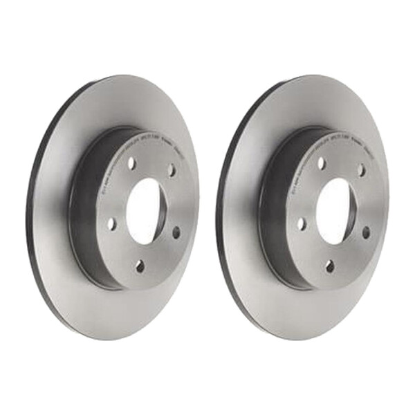 2 brake discs full Ø 278 mm 10 mm coated BREMBO for NISSAN PRIMERA and others