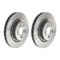 2 brake discs ventilated Ø 312 mm 28 mm BREMBO for...
