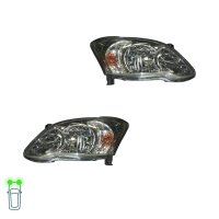 Headlight Set left right W5W Halogen VALEO suitable for...