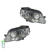 Headlight Set left right W5W Xenon electric VALEO for...