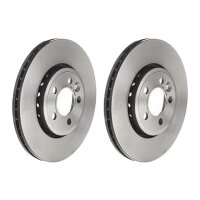 2 brake discs ventilated Ø 284 mm 22 mm coated...