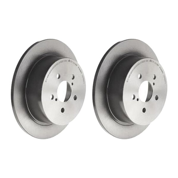 2 brake discs full Ø 274 mm 10 mm coated BREMBO for SUBARU LEGACY and others