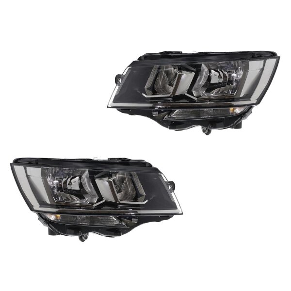 Headlight Set left right WY21W Halogen VALEO for e.g. VW TRANSPORTER