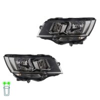 Headlight Set left right WY21W Halogen VALEO for e.g. VW...