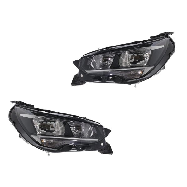 Hauptscheinwerfer-Set links rechts PWY24W Halogen VALEO passend für OPEL CORSA