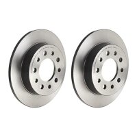 2 brake discs full Ø 258 mm 10 mm coated BREMBO...