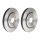 2 brake discs ventilated Ø 320 mm 28 mm BREMBO for NISSAN NAVARA and others