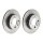 2 brake discs full Ø 230 mm 9 mm coated BREMBO for e.g. VW POLO
