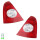 Rear Light Set left right with reversing light VALEO for e.g. RENAULT CLIO