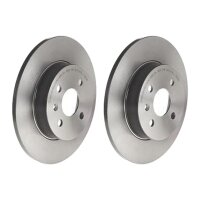 2 brake discs full Ø 264 mm 10 mm coated BREMBO...