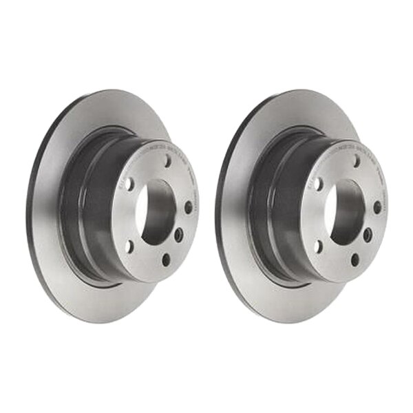 2 brake discs full Ø 272 mm 10 mm coated BREMBO for BMW 3 Series