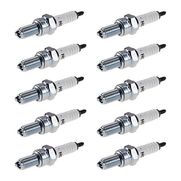10 Spark Plugs with flat seal seat NGK aftermarket...