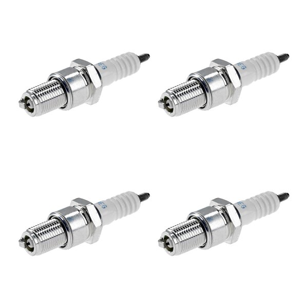 4 Spark Plugs with flat seal seat NGK suitable for YAMAHA...