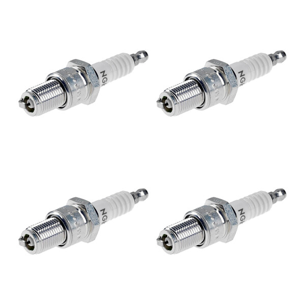 4 Spark Plugs with flat seal seat NGK for RENAULT 18 and...