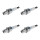 4 Spark Plugs fixed SAE connection NGK aftermarket expertise for MAZDA