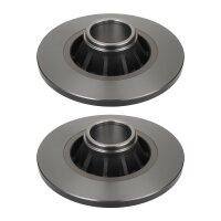 2 Brake Discs rear axle full Ø 68 mm 12 mm VALEO...