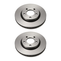2 Brake Discs front axle ventilated Ø 61 mm 28 mm...