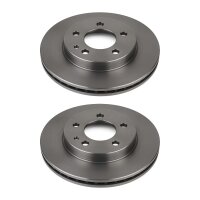 2 Brake Discs front axle ventilated Ø 79 mm 25 mm...