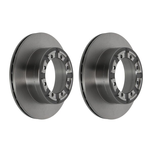 2 Brake Discs rear ventilated Ø 150 mm 22 mm VALEO for e.g. RENAULT TRUCKS