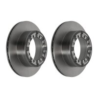 2 Brake Discs rear ventilated Ø 150 mm 22 mm VALEO...