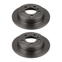 2 Brake Discs rear full Ø 79 mm 12 mm VALEO for...