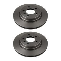 2 Bremsscheiben Hinterachse belüftet Ø 75 mm...