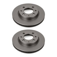 2 Brake Discs front axle ventilated Ø 96.3 mm 28...