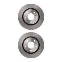 2 Bremsscheiben Hinterachse belüftet Ø 75 mm...