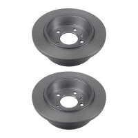 2 Brake Discs rear full Ø 85 mm 12 mm VALEO for...