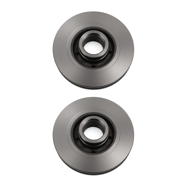 2 Brake Discs rear axle full Ø 62 mm 11 mm VALEO for e.g. RENAULT LAGUNA