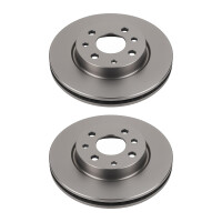 2 Brake Discs front axle ventilated Ø 62 mm 26 mm...