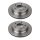 2 Brake Discs rear ventilated Ø 67 mm 22 mm VALEO for e.g. MB E-CLASS