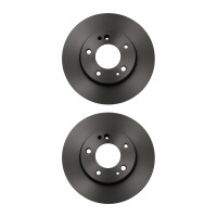 2 Brake Discs front axle ventilated Ø 61 mm 24 mm...