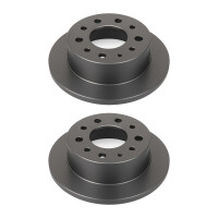 2 Brake Discs rear axle full Ø 79 mm 16 mm VALEO...