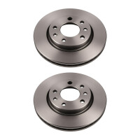 2 Brake Discs front axle ventilated Ø 71 mm 26 mm...