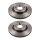 2 Brake Discs rear axle ventilated Ø 71 mm 22 mm VALEO for CITROËN C6
